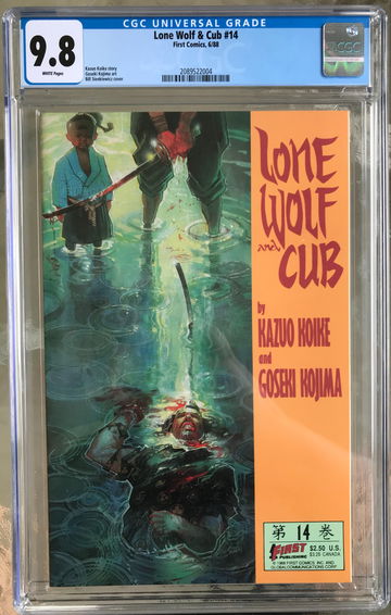 Lone Wolf and Cub #14 (1988) CGC 9.8 -- White pages; Single Highest Graded Copy