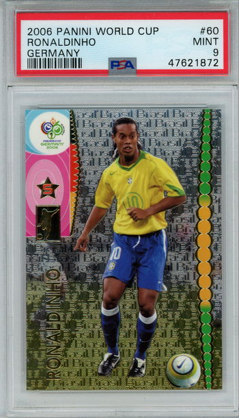 2006 Panini World Cup Gemrany #60 Ronaldinho PSA 9