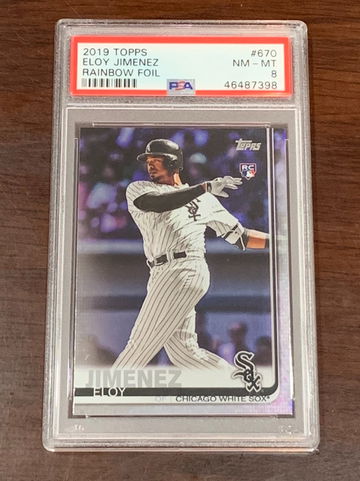 2019 Topps Eloy Jimenez Rainbow Foil PSA 8