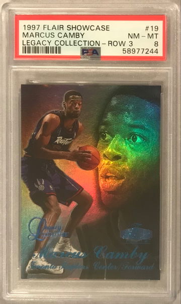 Marcus Camby 1997 Flair Showcase Legacy Collection Row 3 #19 - PSA 8 #50/100 (pop 1)