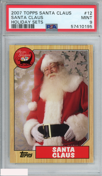 2007 TOPPS SANTA CLAUS HOLIDAY SETS SANTA CLAUS #12 PSA 9 MINT