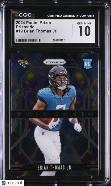 2024 Panini Prizm Brian Thomas Jr. #19 Prizmatic CGC 10