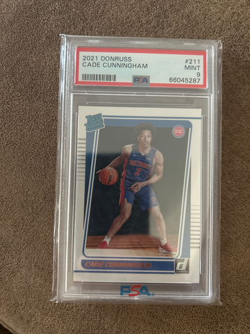 2021 Donruss #211 Cade Cunningham RC PSA 9