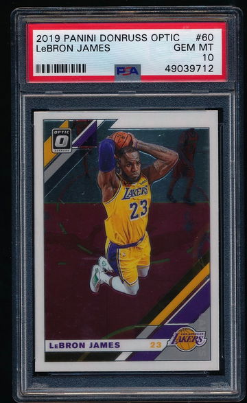 LeBron James 2019 Optic Base PSA 10