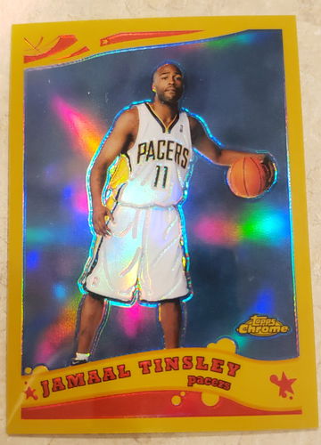 Jamaal Tinsley 2005 Topps Chrome Gold Refractor /99