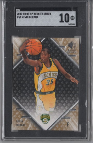2007 SP Rookie Edition Kevin Durant SGC 10
