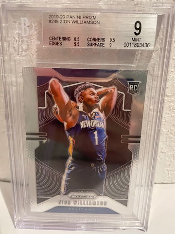 2019-20 Prizm Zion Willamson BGS 9