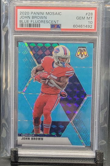 2020 MOSAIC JOHN BROWN BLUE FLUORESCENT PSA 10