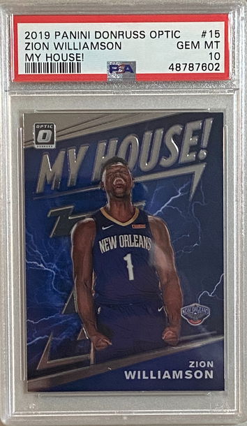 2019 Optic Zion Williamson My House! PSA 10