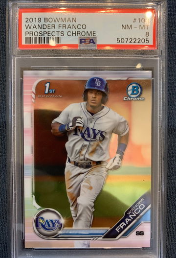 2019 1st Bowman Chrome Wander Franco PSA 8