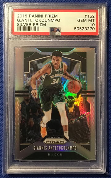 2019 Prizm SILVER Giannis Antetokounmpo #152 PSA 10 GEM MINT