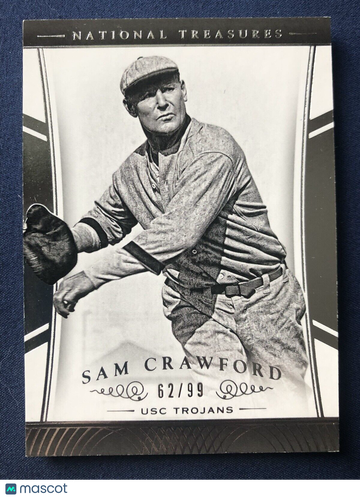 SAM CRAWFORD 2015 National Treasures Multi-Sport SP #62/99 USC Trojans