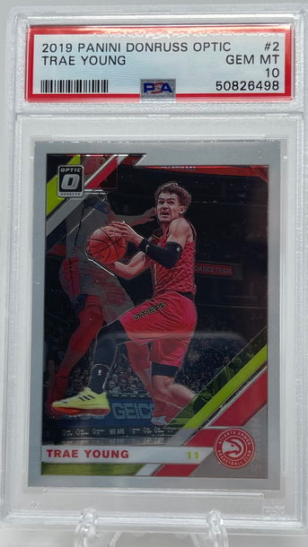 2019 Panini Donruss Optic Trae Young GEM MT 10