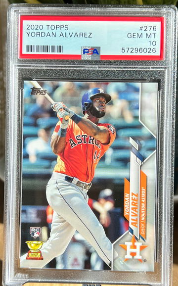2020 Topps #276 Yordan Alvarez Houston Astros RC Rookie PSA 10 GEM MINT 🔥📈💎