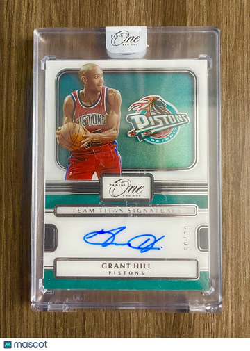 2022 Panini One Grant Hill Team Titan Signatures Auto /99 Pistons #TTS-GHL