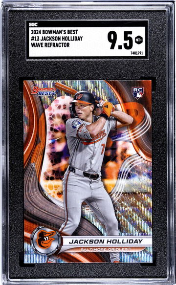 2024 Bowman's Best #13 Jackson Holliday Wave Refractor SGC 9.5