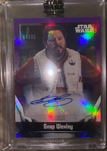 2021 Topps Star Wars Signature Series - Greg Grunberg as Snap Wexley - Purple /99