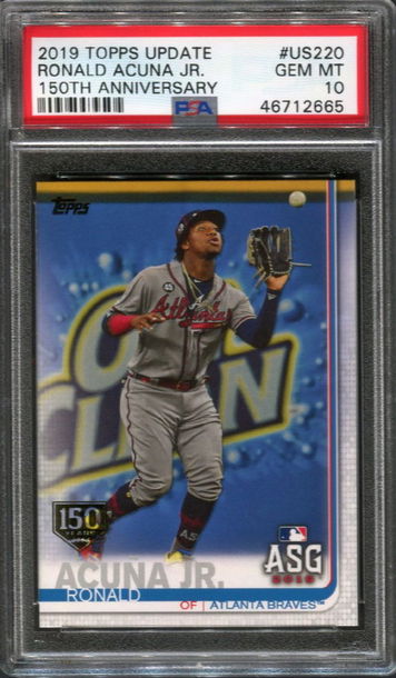 2019 Topps Update Ronald Acuna Jr 150th Anniversary
