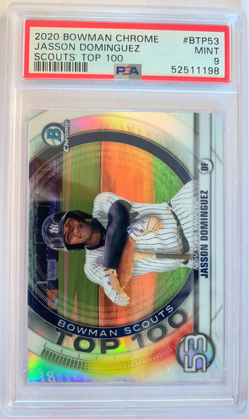 2020 Bowman Chrome Jasson Dominguez Scouts' Top 100 PSA 9