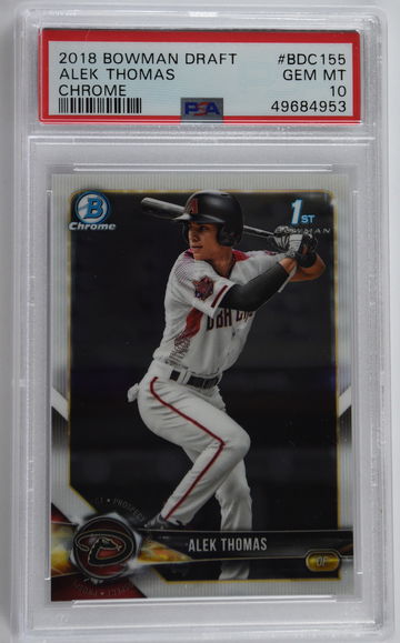 2018 Bowman Draft Alek Thomas Chrome PSA 10 #BDC155