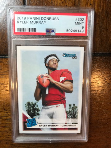 2019 donruss Kyler murray RC psa 9 #302