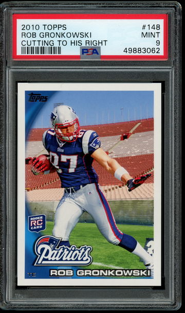 2010 Topps #148 Rob Gronkowski PSA 9 Mint