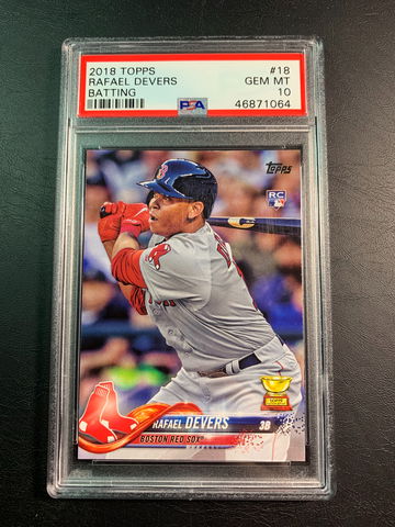 Rafael Devers 2018 Topps Rookie PSA 10.
