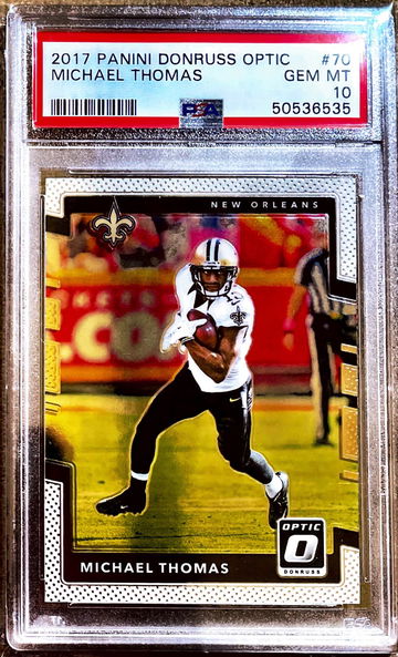 2017 Panini Donruss Optic 70 - Michael Thomas PSA 10 Gem Mint Pop 3