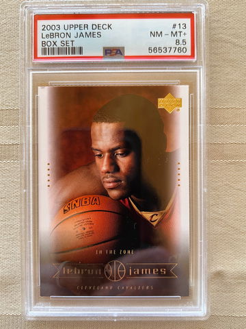 2003 LeBron James Upper Deck Box Set #13 PSA 8.5 Cavs Lakers