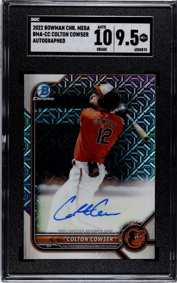2022 BOWMAN CHR. MEGA COLTON COWSER  SGC 9.5