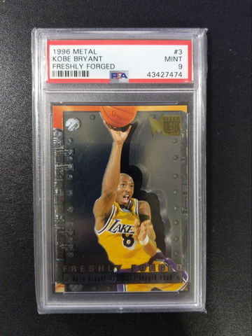 1996 Metal Freshly Forged  #3 KOBE BRYANT PSA9  