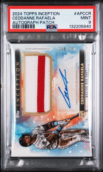 2024 Topps Inception Autograph Patch Ceddanne Rafaela #APCCR /200 PSA 9