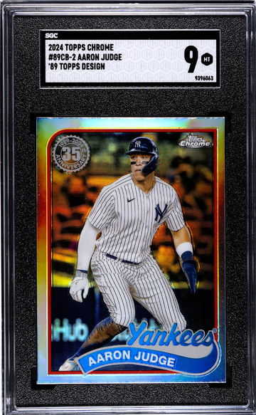 2024 Topps Chrome #89CB-2 Aaron Judge '89 Des. SGC 9