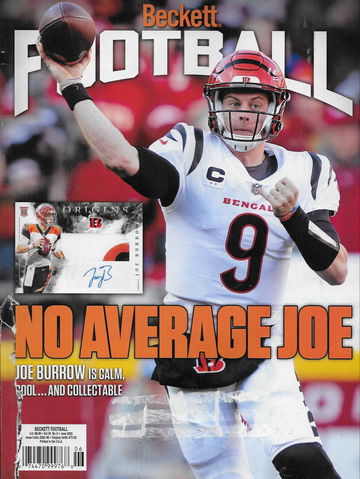 Beckett Football Card Monthly Price Guide Magazine June 2022 Joe Burrow Cincinnati Bengals