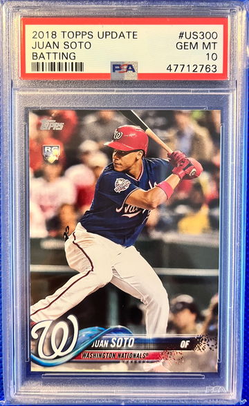2018 Topps Update JUAN SOTO RC #US300 PSA 10 GEM MINT