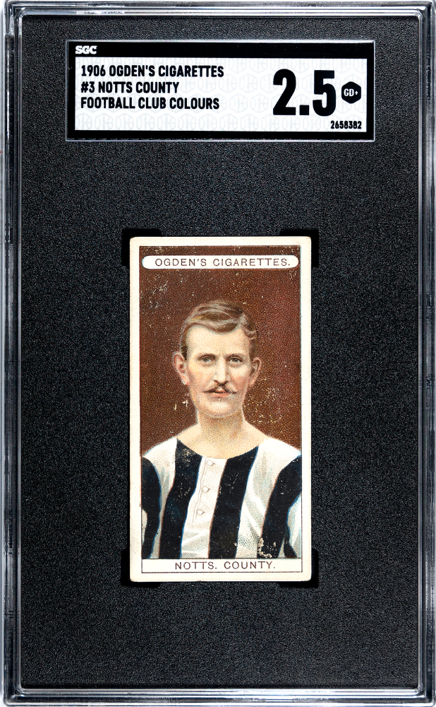 1906 Ogden's Cigarettes Notts County #3 Football Club Colours SGC 2.5 Pop 1
