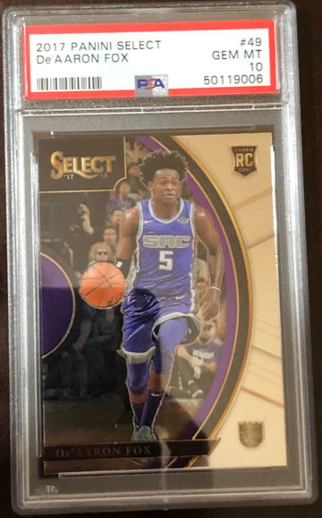 De’Aaron Fox 2017-18 Select Concourse PSA 10