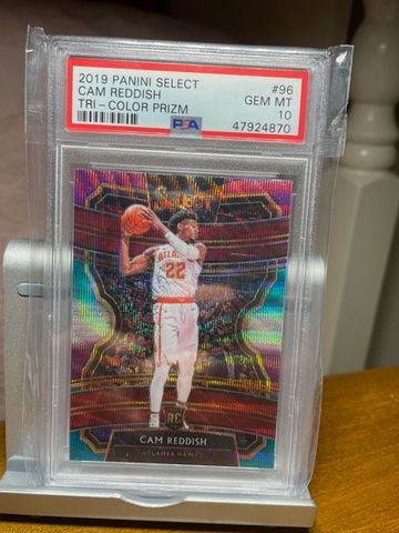 2019 Panini Select CAM REDDISH TRI-COLOR PRIZM RC Rookie PSA 10