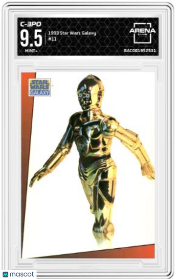 1993 Topps Star Wars Galaxy C-3PO #11 Arena Club 9.5