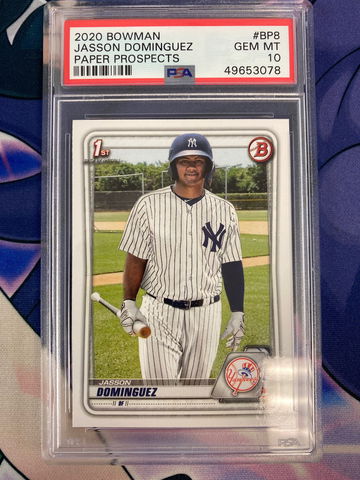 Jasson Dominguez 2020 Bowman Paper PSA 10