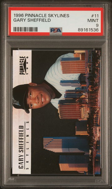 1996 PINNACLE GARY SHEFFIELD SKYLINES #11 PSA 9