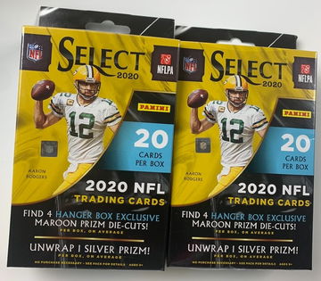 2020 select football Hanger Lot of 2