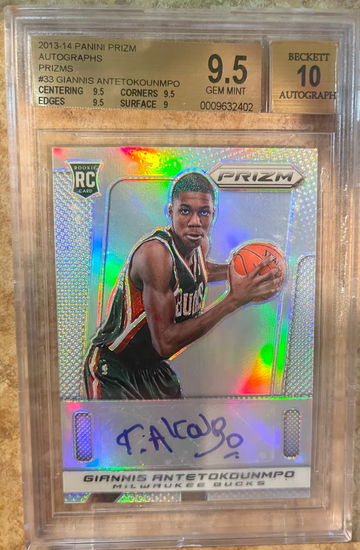 2013-14 giannis prizm silver auto /25