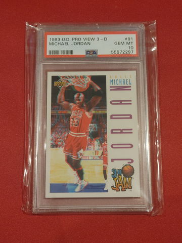 1993 Upper Deck Pro View 3D Chicago Bulls Michael Jordan  PSA 10