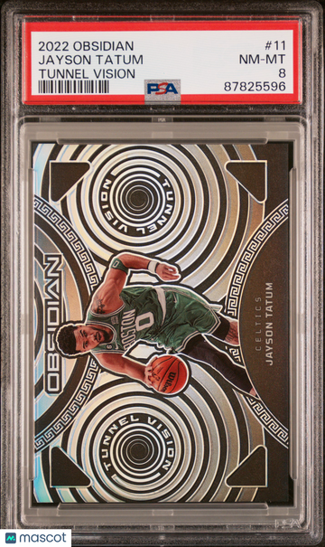 2022-23 Obsidian Jayson Tatum Tunnel Vision /99 #11 PSA 8