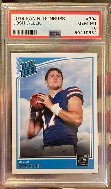2018 Panini Donruss RC Josh Allen ( PSA 10 )