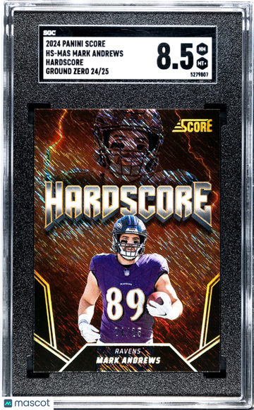 2024 Panini Score Mark Andrews #HS-MAS Hardscore Ground Zero SGC 8.5