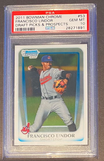Francisco Lindor 2011 Bowman Chrome PSA10