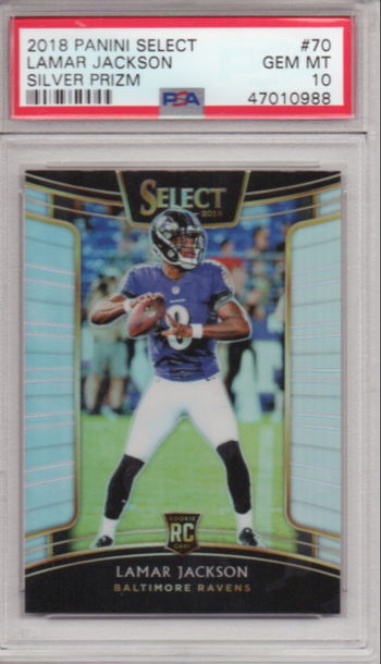 2018 Select Lamar Jackson Rookie - PSA 10