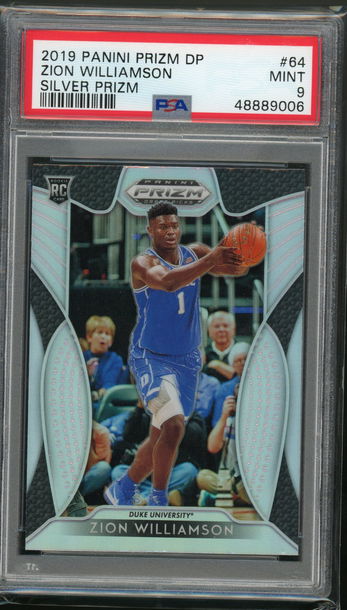 Zion Williamson 2019 Prizm Draft Silver PSA 9